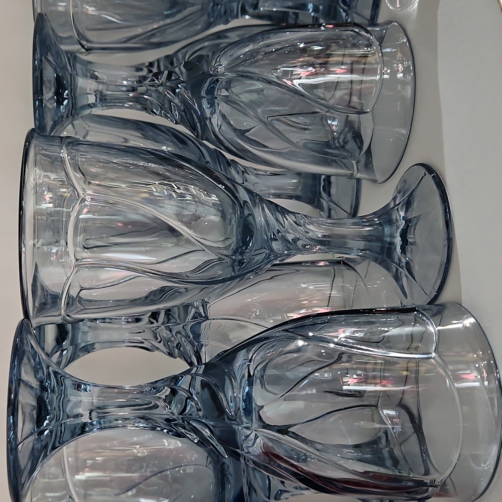 UV Reactive Blue Noritake Sweet Swirl Goblets, Sold Separately - Picture 8 of 10
